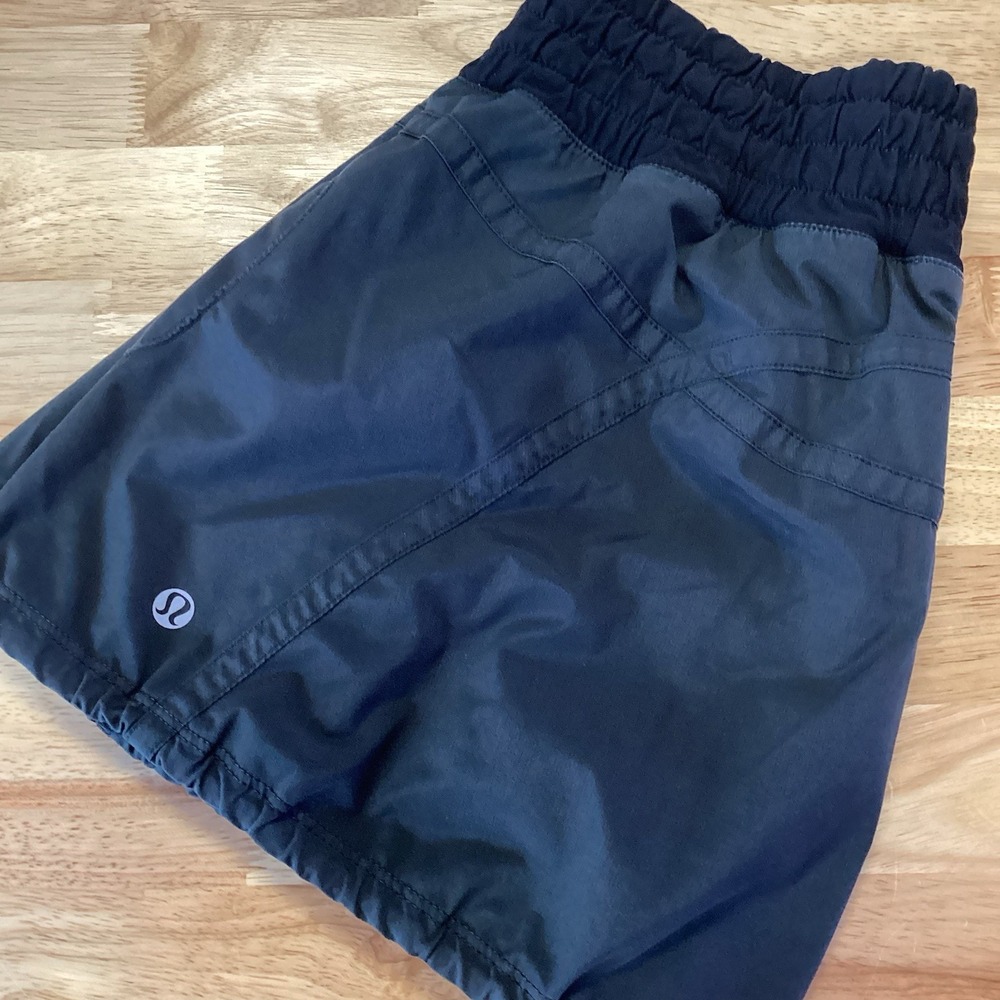 EUC Ladies Lululemon Tennis Golf Pickleball‎ Skort - Black - 8
